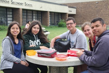 lunch outside at DRCSS